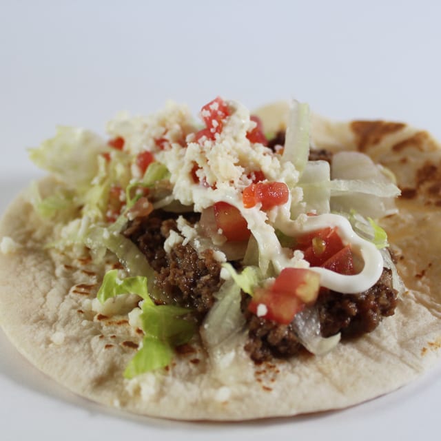 Beef Taco Order.