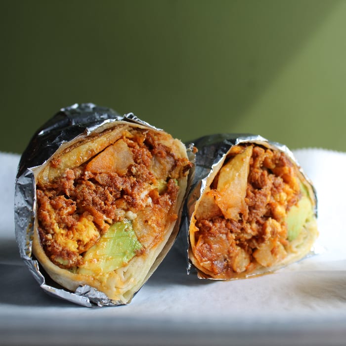 Chori Papa Burrito.