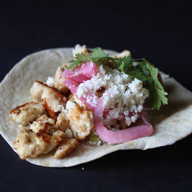 Chicken Taco Order.